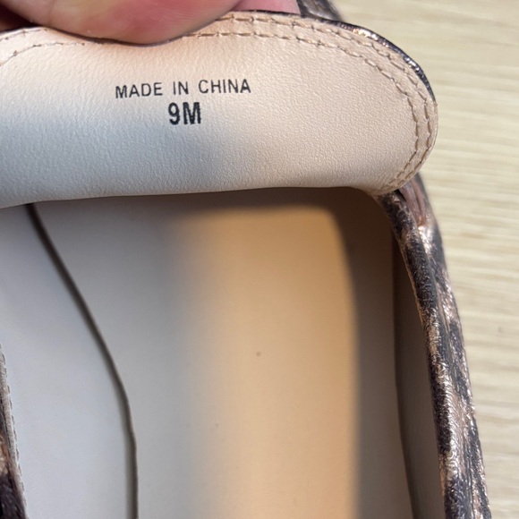 Kate Spade Leopard Print Flats with Gold Detail - Picture 5 of 7